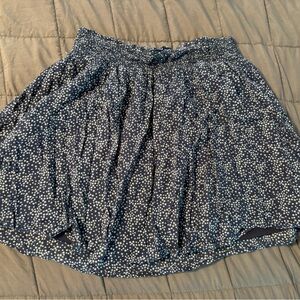 Old Navy Dark Blue Skirt with White Dots